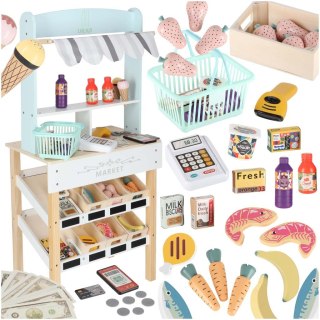 Market drewniany LULILO Melo stragan supermarket z kasą