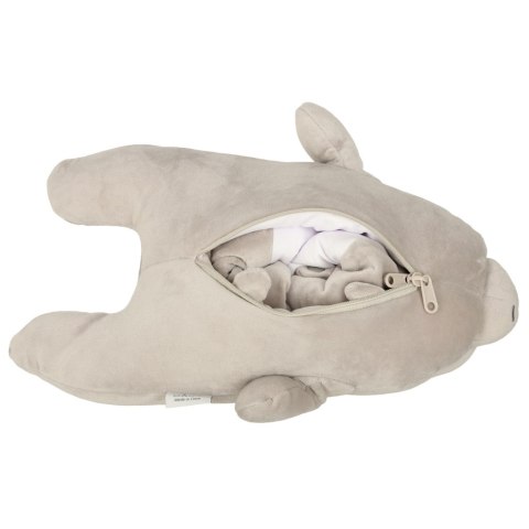 Poduszka podróżna 2w1 rogal pod kark do samolotu samochodu maskotka miś