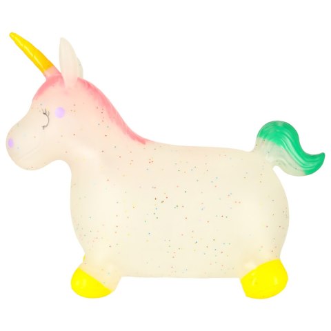 Skoczek dla dzieci do skakania z pompką gumowy jednorożec