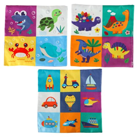 Sorter pudełko z chusteczkami sensoryczne montessori pluszowe cyfry litery