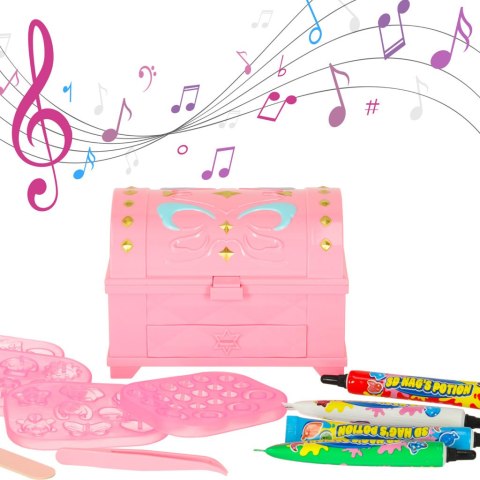 Kreatywny zestaw do robienia biżuterii koralików zawieszek magiczne pudełko UV