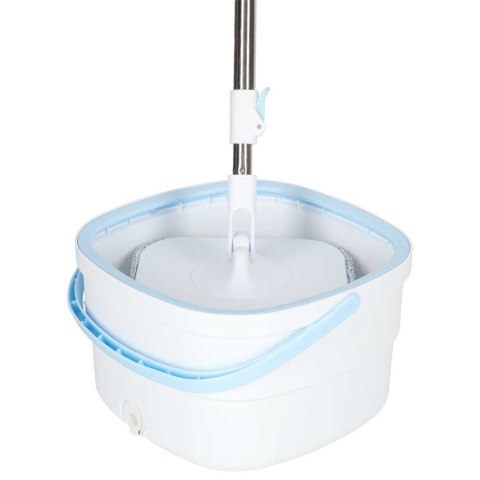 Mop obrotowy prostokątny płaski rotacyjny czysta brudna woda wyciskacz