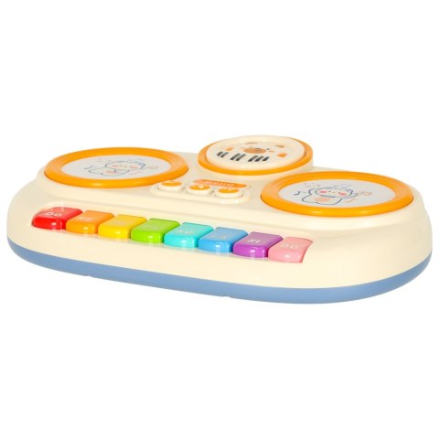 Pianinko organki interaktywne dla dzieci edukacyjne beżowe