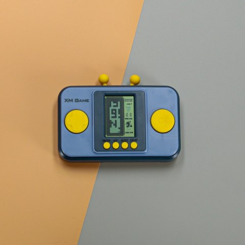 Gra zręcznościowa elektroniczna konsola retro gierka przenośna kieszonkowa niebieska