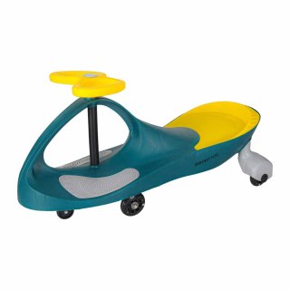 Jeździk grawitacyjny LED Swing Fix S3 świecące koła butelkowy żółty