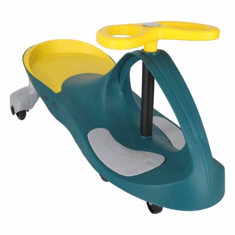 Jeździk grawitacyjny LED Swing Fix S3 świecące koła butelkowy żółty