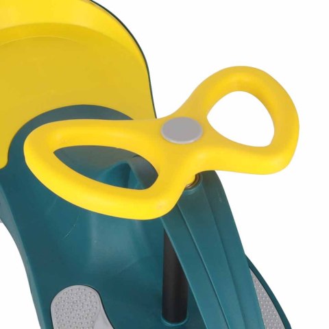 Jeździk grawitacyjny LED Swing Fix S3 świecące koła butelkowy żółty