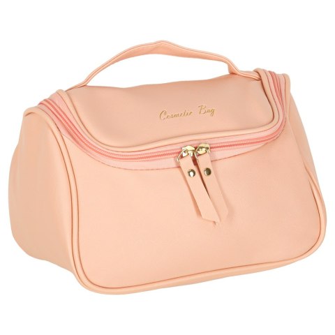 Kosmetyczka kuferek organizer podróżna damska męska pojemna na wakacje różowa