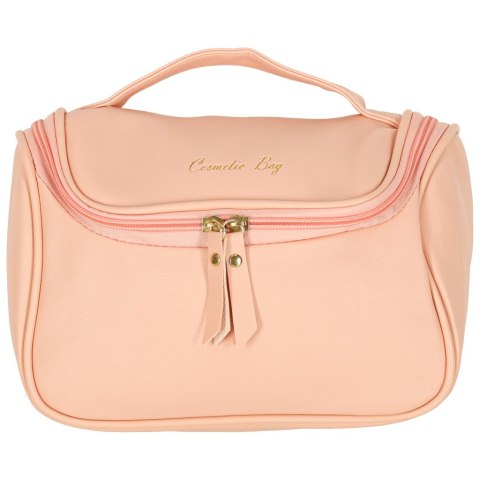 Kosmetyczka kuferek organizer podróżna damska męska pojemna na wakacje różowa