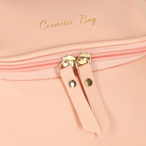 Kosmetyczka kuferek organizer podróżna damska męska pojemna na wakacje różowa