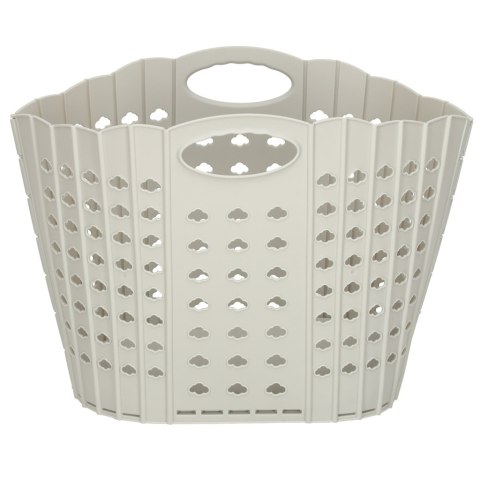 Kosz na zakupy pranie składany organizer łazienkowy z uchwytem szary