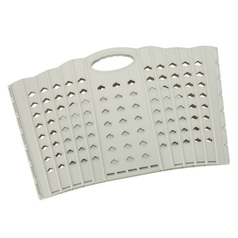 Kosz na zakupy pranie składany organizer łazienkowy z uchwytem szary