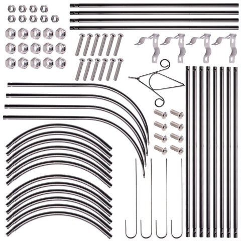 Pergola ogrodowa LUARO kolumnowa słup kolumna dzwon stojak na róże kwiaty pnące metalowa 195 cm