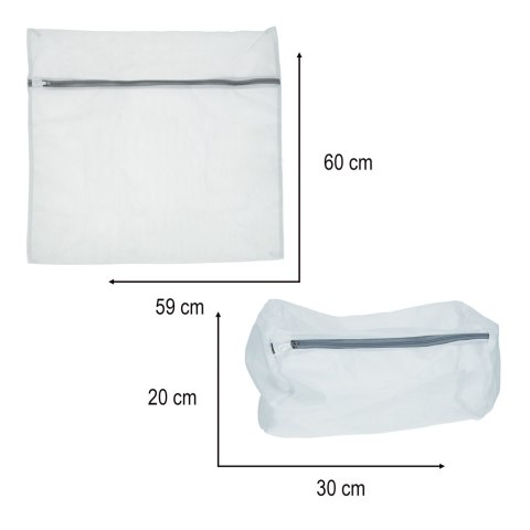 Worek siatka torba do prania bielizny ubrań spodni z zamkiem 9 szt