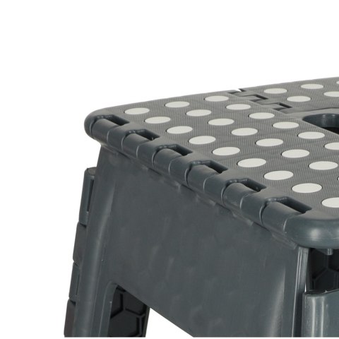 Stołek taboret składany antypoślizgowy 39,5 cm ciemny szary
