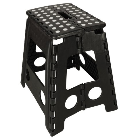 Stołek taboret składany antypoślizgowy 39,5 cm czarny