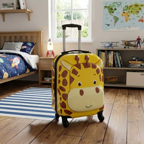 Walizka podróżna dla dzieci bagaż podręczny na kółkach żyrafa