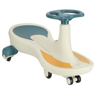 Jeździk grawitacyjny LED Swing Fix S4 świecące koła z muzyką grający 76cm niebiesko-biały max 100kg