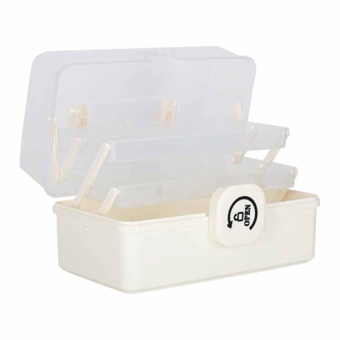 Organizer na leki pojemnik pudełko kasetka apteczka duży XL na zamek skrzynka 29x19x15,5 cm