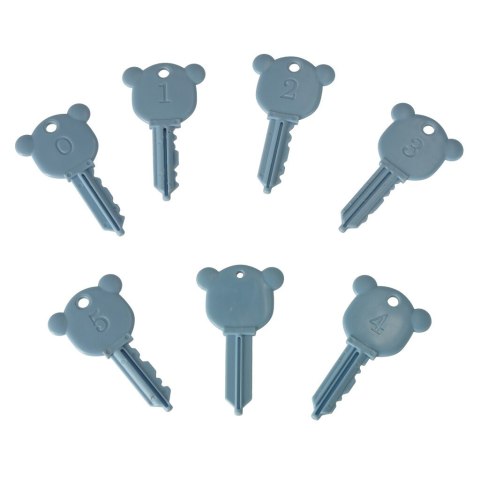 Zabawka edukacyjna pociąg wagoniki kłódki wagony kluczyki 13 elementów