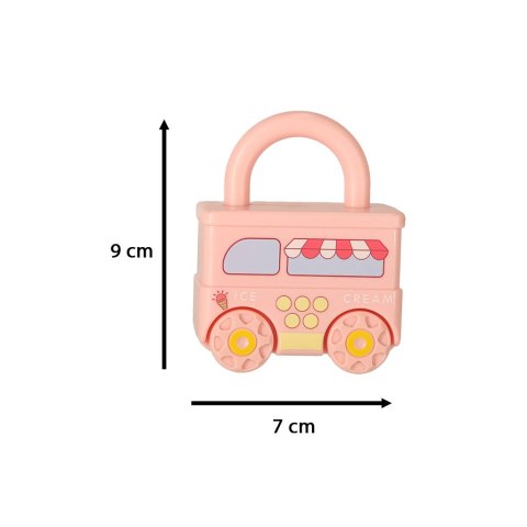 Zabawka edukacyjna pociąg wagoniki kłódki wagony kluczyki 13 elementów